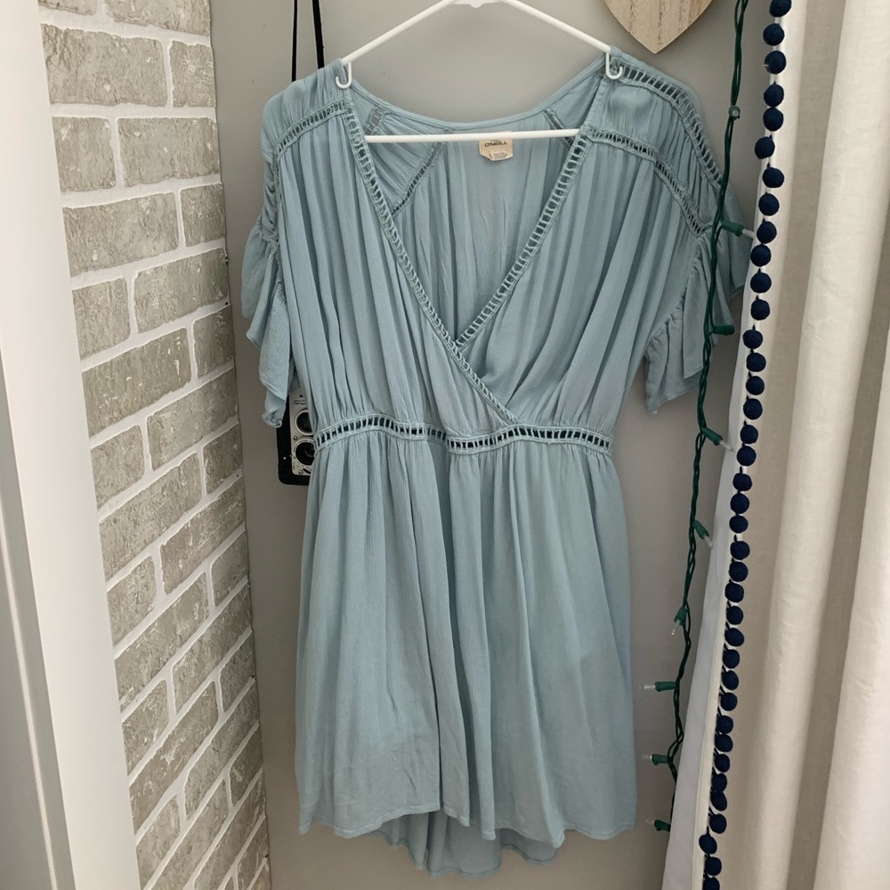 O’Neill Light Blue Flowy Cover-Up/Dress